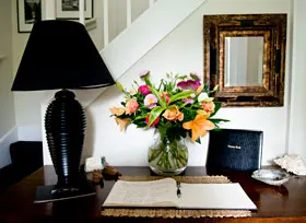 The guest book at the entrance